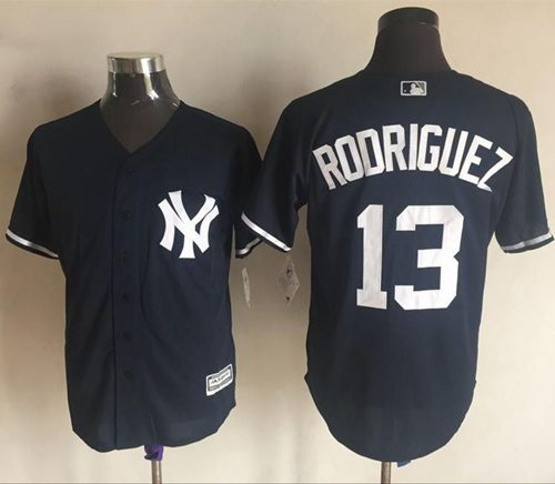 New York Yankees #13 Alex Rodriguez Navy Blue New Cool Base Stitched MLB Jersey