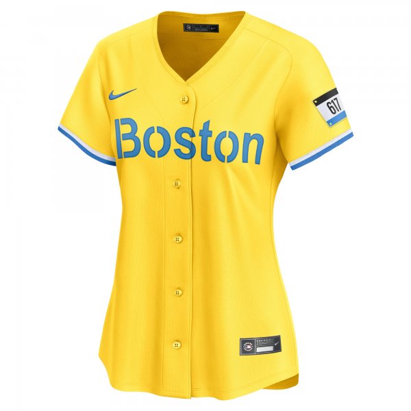 Women's Boston Red Sox Rafael Devers Nike Gold City Connect Limited Player Jersey