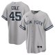 Men's New York Yankees Gerrit Cole Nike Gray Road Replica Player Name Jersey