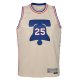 Youth Philadelphia 76ers Ben Simmons Nike Cream 2020/21 Swingman Player Jersey - Earned Edition