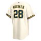 Men's Milwaukee Brewers Joey Wiemer Nike Cream Home Replica Player Jersey