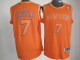 Men's New York Knicks #7 Carmelo Anthony Orange Big Color Fashion Stitched NBA Jersey