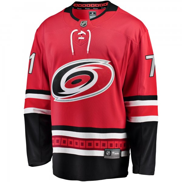 Men's Carolina Hurricanes Jesper Fast Fanatics Red Alternate Breakaway Jersey