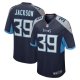 Men's Tennessee Titans Matthew Jackson Nike  Navy Team Game Jersey