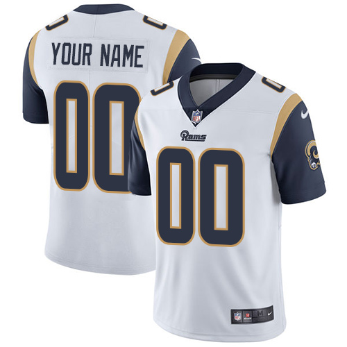 Men's Nike Los Angeles Rams Customized White Vapor Untouchable Custom Limited NFL Jersey