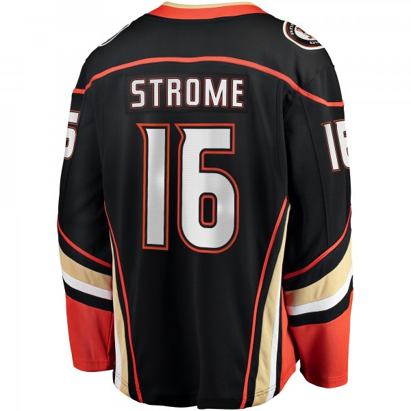 Men's Anaheim Ducks Ryan Strome Fanatics Black Home Breakaway Jersey