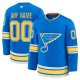 Men's St. Louis Blues Blue Alternate Premium Custom Jersey