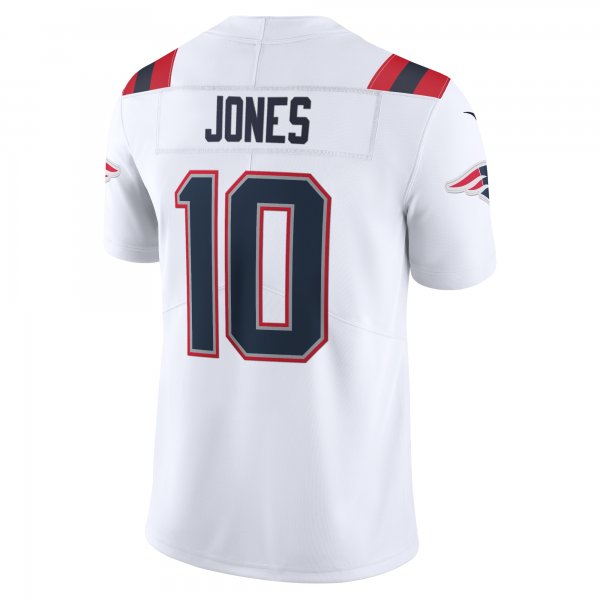 Men's New England Patriots Mac Jones Nike White Vapor Limited Jersey