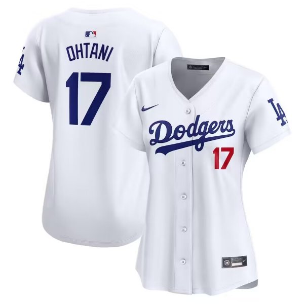 Women's Los Angeles Dodgers #17 Nike White Shohei Ohtani Home Cool Base Jersey