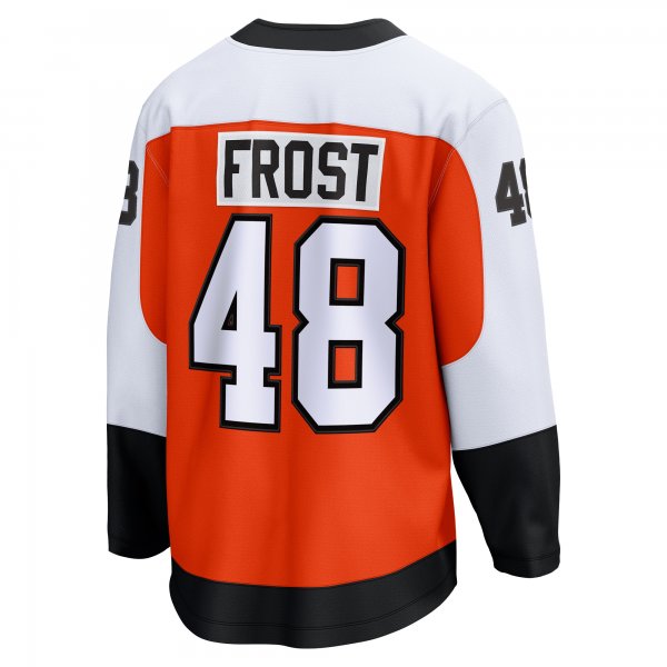 Men's Philadelphia Flyers Morgan Frost Fanatics Orange Home Breakaway Jersey