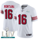 San Francisco 49ers #16 Joe Montana White Rush Super Bowl LIV Bound Men's Stitched NFL Vapor Untouchable Limited Jersey