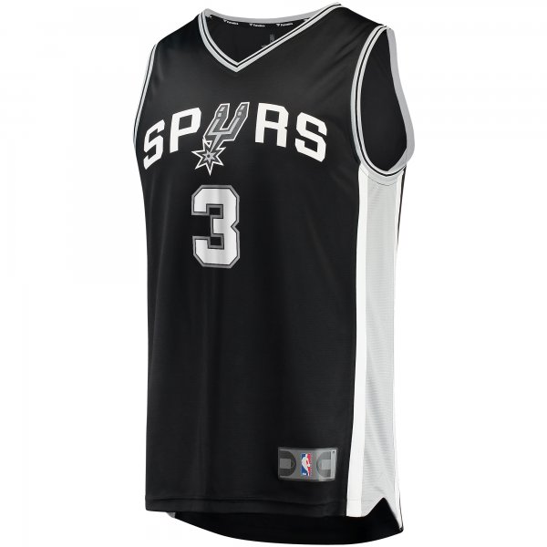 Men's San Antonio Spurs Keldon Johnson Fanatics Black Fast Break Replica Jersey - Icon Edition