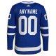 Men's Toronto Maple Leafs  adidas Royal Home  Primegreen Custom Jersey