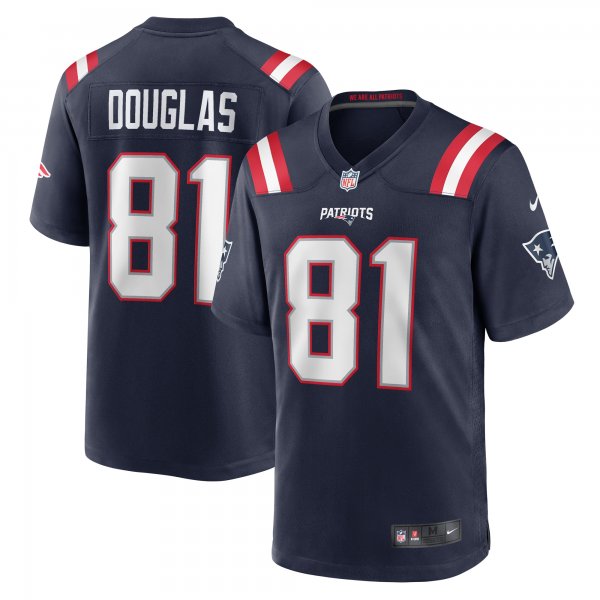 Men's New England Patriots Demario Douglas Nike  Navy  Game Jersey