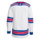 Men's New York Rangers adidas White Away Primegreen Jersey