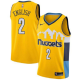 Men's Denver Nuggets #2 Swingman Yellow Alex English Statement Edition NBA Jersey