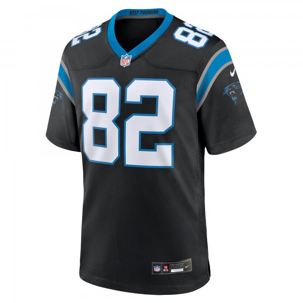 Men's Carolina Panthers Tommy Tremble Nike Black Team Game Jersey