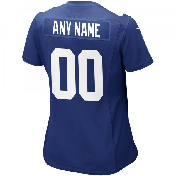 Women's Nike Royal New York Giants Custom Jersey