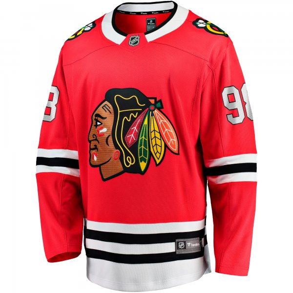 Men's Chicago Blackhawks Connor Bedard Fanatics Red Home Breakaway Player Jersey