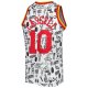 Men's Houston Rockets Sam Cassell Mitchell & Ness White 1993/94 Hardwood Classics Doodle Swingman Jersey