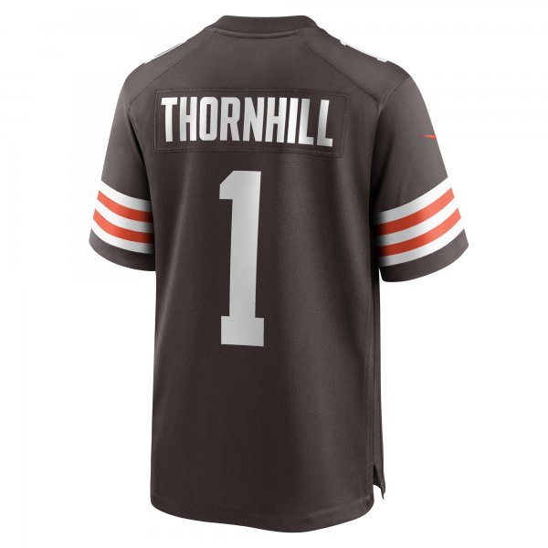 Men's Cleveland Browns Juan Thornhill Nike Brown Game Player Jersey