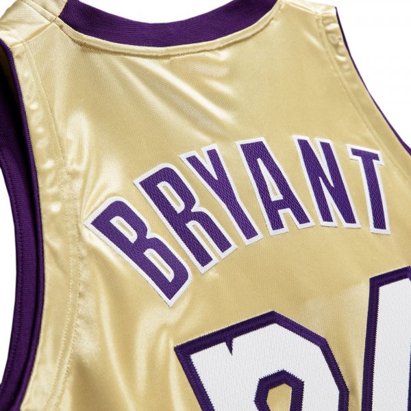 Men's Los Angeles Lakers Kobe Bryant Mitchell & Ness Gold Hall of Fame Class of 2020 #24 Hardwood Classics Jersey