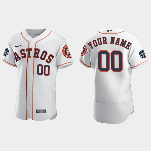 Custom Houston Astros 2021 World Series MLB Flexbase Jersey - White