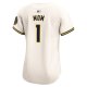 Women's Milwaukee Brewers Nike Cream #1 Mom Home Limited Jersey