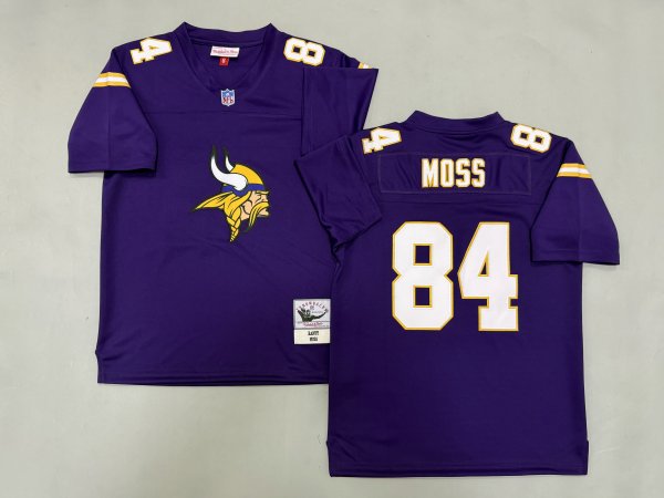 Men's #84 Randy Moss Purple Minnesota Vikings Jersey