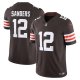 Men's Cleveland Browns #12 Shedeur Sanders Nike Brown Team Vapor F.U.S.E. Limited Jersey