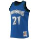 Men's Minnesota Timberwolves Kevin Garnett Mitchell & Ness Blue 2003/04 Hardwood Classics NBA 75th Anniversary Diamond Swingman Jersey