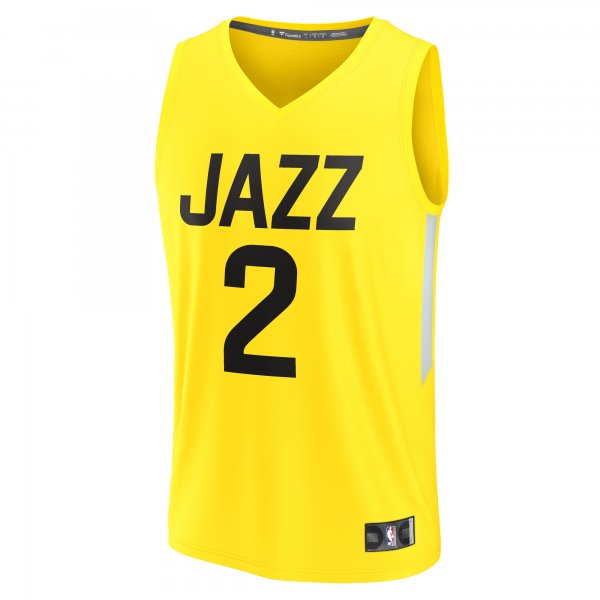 Youth Utah Jazz Collin Sexton Fanatics Yellow Fast Break Player Jersey - Icon Edition