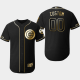 Men's Chicago Cubs Custom 2019 Black Golden Edition Flex Base MLB Jersey