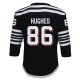 Youth New Jersey Devils Jack Hughes Black Alternate Replica Player Jersey