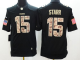 Nike Green Bay Packers #15 Bart Starr Black Men's Stitched NFL Limited Salute to Service Jersey