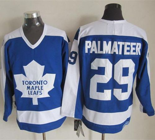 Toronto Maple Leafs #29 Mike Palmateer Blue/White CCM Throwback Stitched NHL Jersey