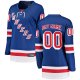 Women's New York Rangers Fanatics Blue Home Breakaway Custom Jersey