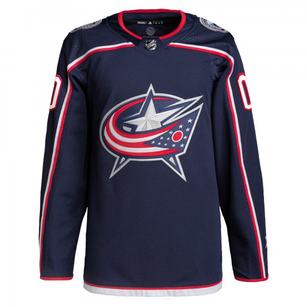 Men's Columbus Blue Jackets  adidas Navy Home  Primegreen Custom Jersey