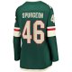 Women's Minnesota Wild Jared Spurgeon Green Home Breakaway Player Jersey