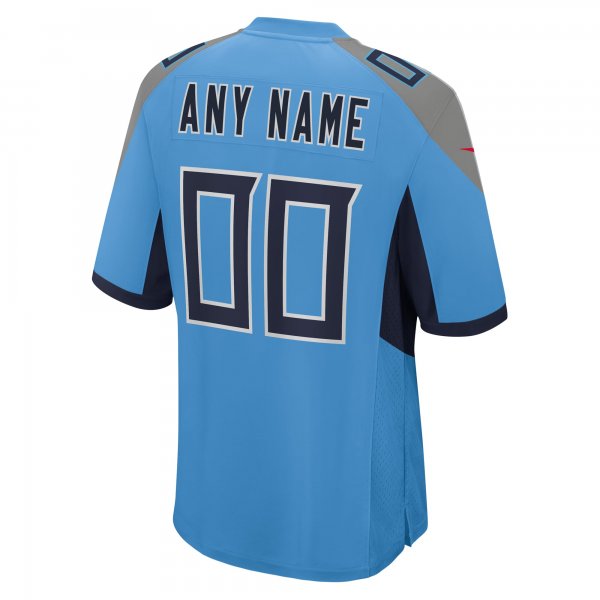 Men's Tennessee Titans Nike Light Blue Alternate Custom Game Jersey