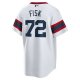 Men's Chicago White Sox Carlton Fisk Nike White Home Cooperstown Collection Team Player Jersey