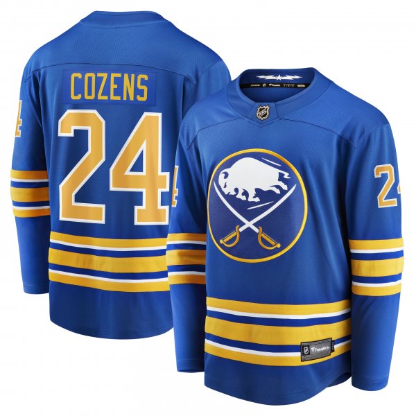 Men's Buffalo Sabres Dylan Cozens Fanatics Royal Home Breakaway Player Jersey