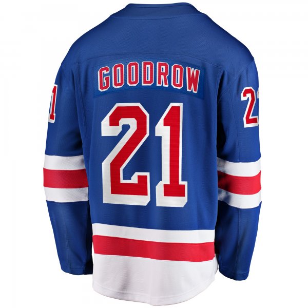 Men's New York Rangers Barclay Goodrow Fanatics Blue Home Breakaway Player Jersey