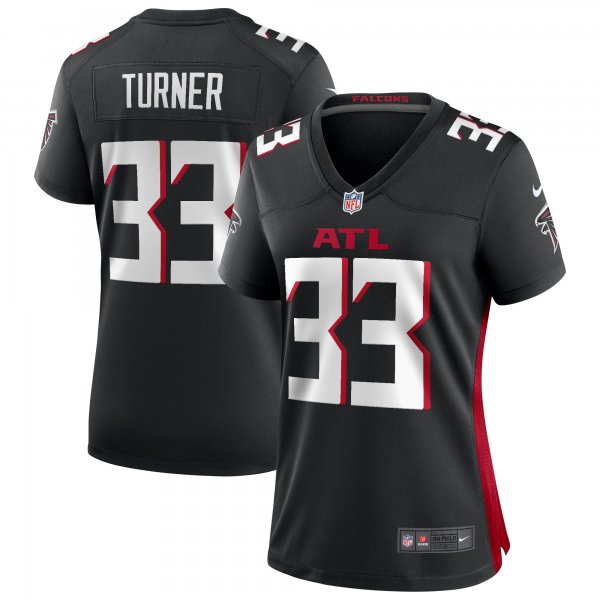 Women's Atlanta Falcons Michael Turner Nike Black Game Retired Player Jersey