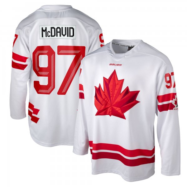Men's #97 Connor McDavid White Hockey Canada 2026 Jersey