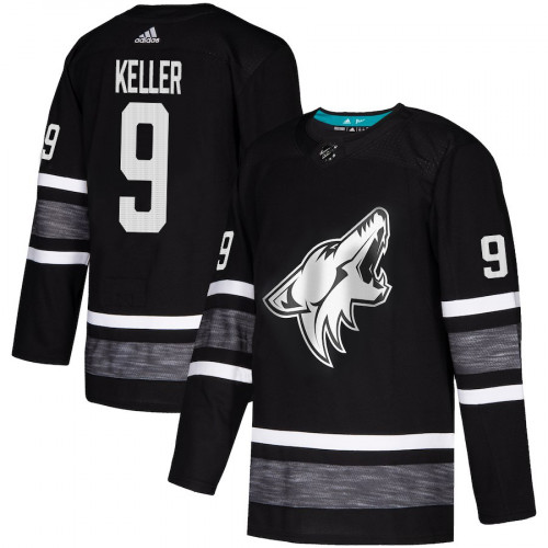 Men's Adidas Arizona Coyotes #9 Clayton Keller Black 2019 NHL All Star Jersey