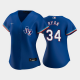 Women's Texas Rangers Royal Alternate 2020 #34 Nolan Ryan MLB Cool Base Jersey