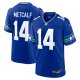 Men's Seattle Seahawks DK Metcalf Nike Royal Throwback Player Game Jersey