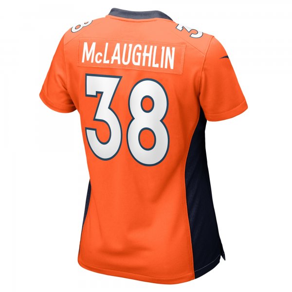 Women's Denver Broncos Jaleel McLaughlin Nike  Orange  Game Jersey