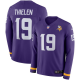 Men's Minnesota Vikings #19 Adam Thielen Nike Purple Therma Long Sleeve Jersey